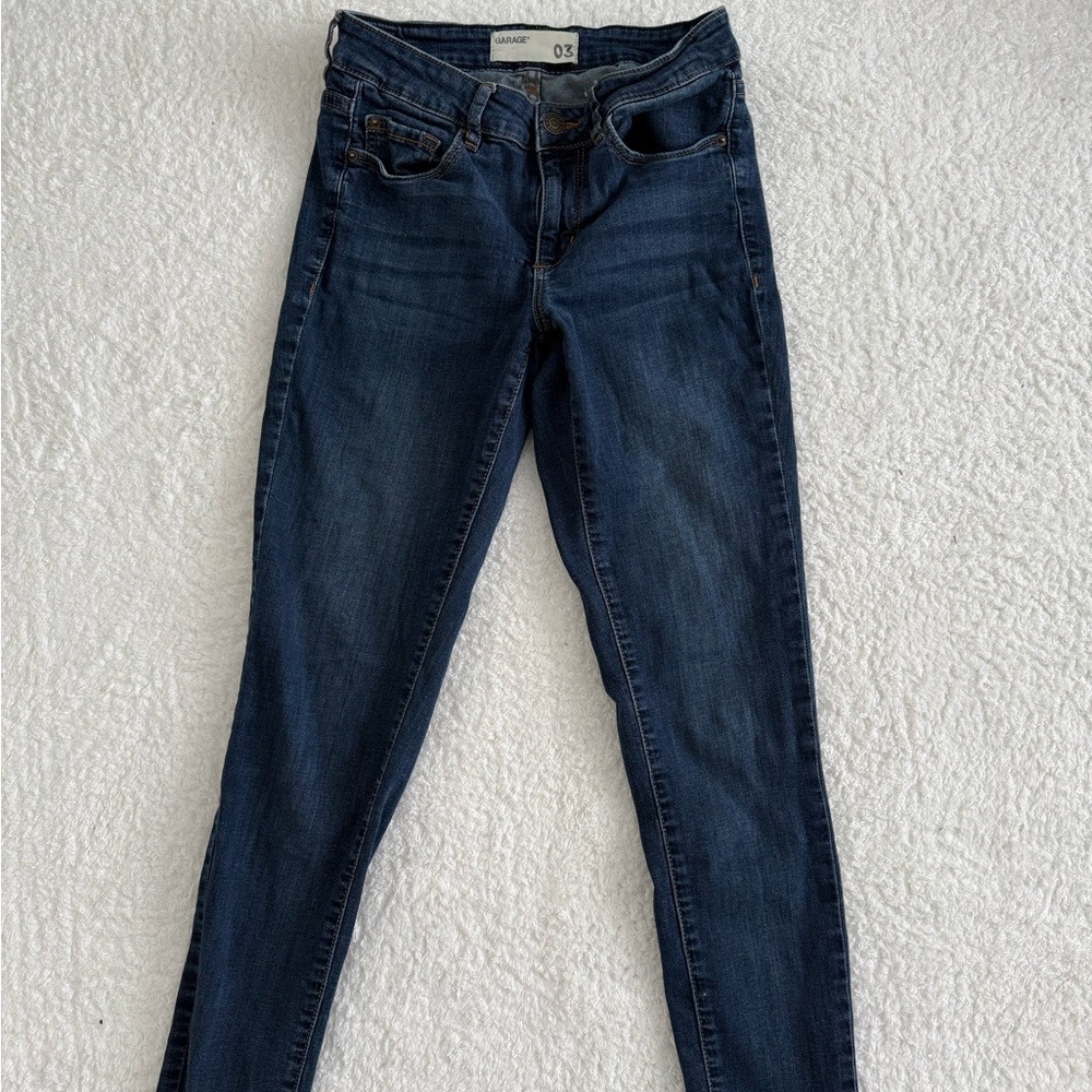 Garage Dark Blue Skinny Jeans